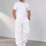 Pantalon Baggy Large - Blanc