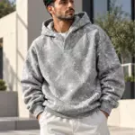 Capuche Old Money Oversize - Gris claire